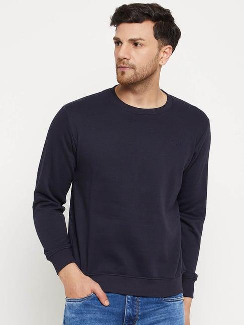 duke navy blue regular fit sweatshirt