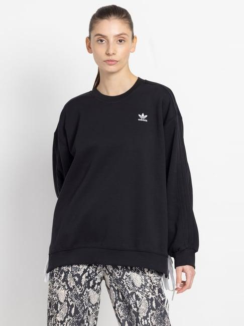 adidas originals black cotton sweatshirt