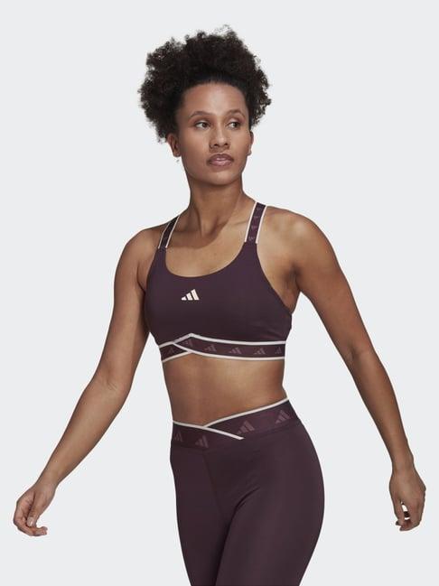 adidas brown sports bra