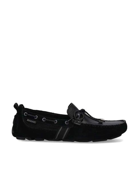 bagatt men's hexa black boat shoes