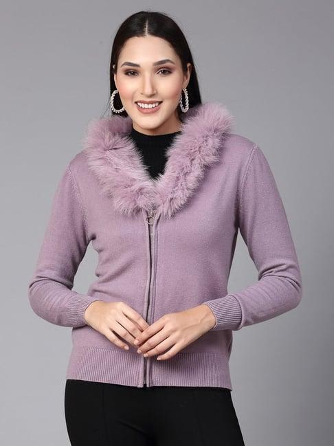 mafadeny mauve regular fit sweater