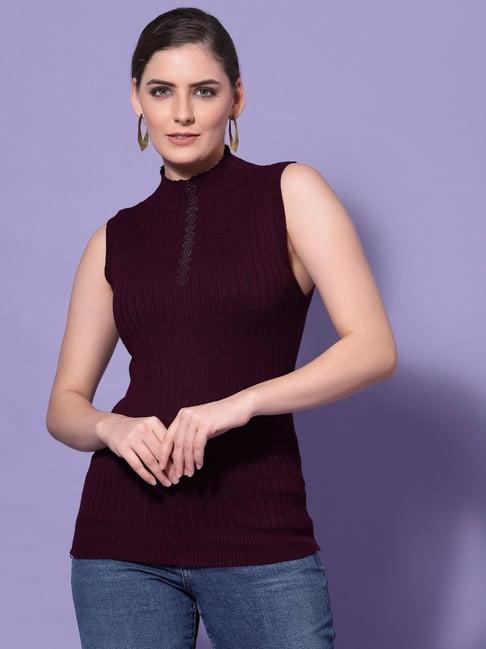 mafadeny wine regular fit sweater