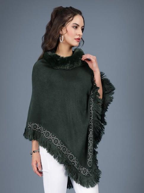 mafadeny green poncho