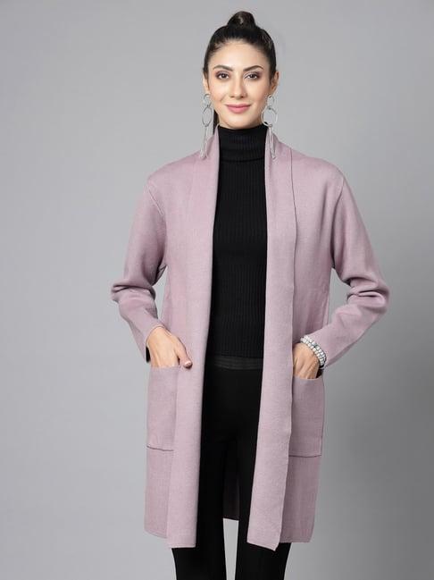 mafadeny mauve long shrug