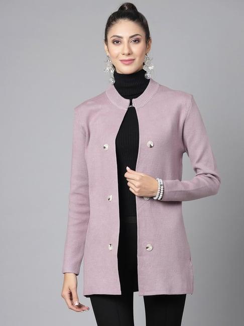 mafadeny mauve long shrug