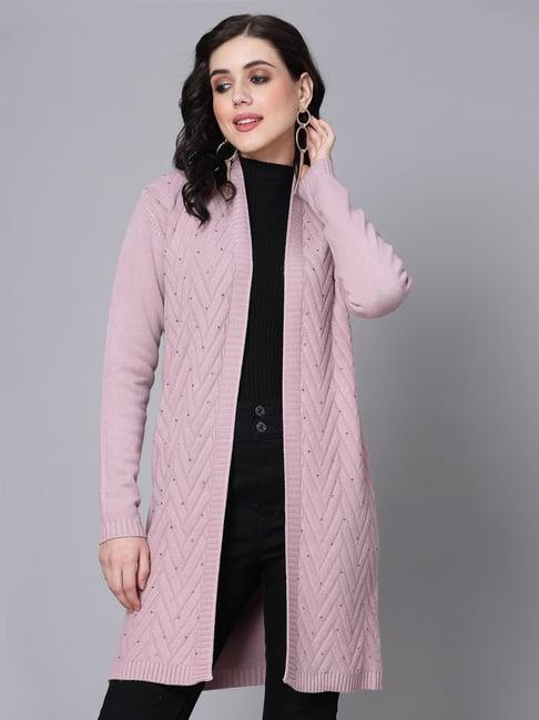 mafadeny mauve long shrug