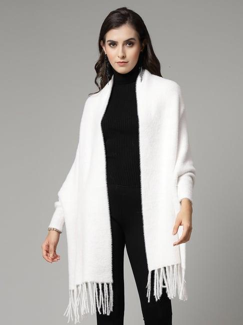 mafadeny white poncho