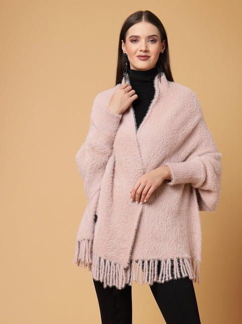 mafadeny peach poncho