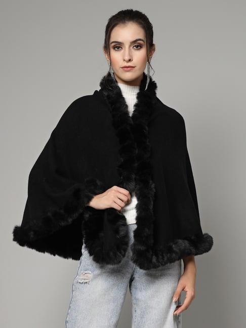 mafadeny black poncho