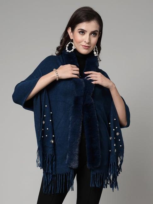 mafadeny navy poncho