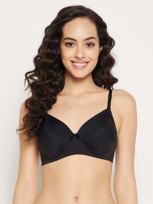 clovia black t-shirt bra