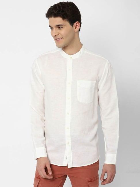 american eagle outfitters off white regular fit shirt