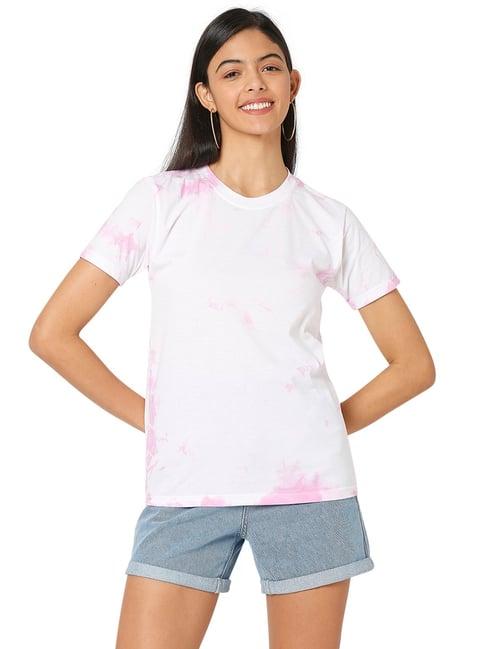 smarty pants pink tie - dye t-shirt