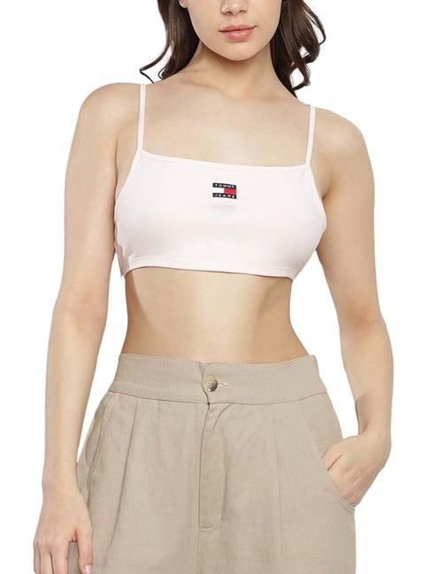 tommy hilfiger pink cropped top