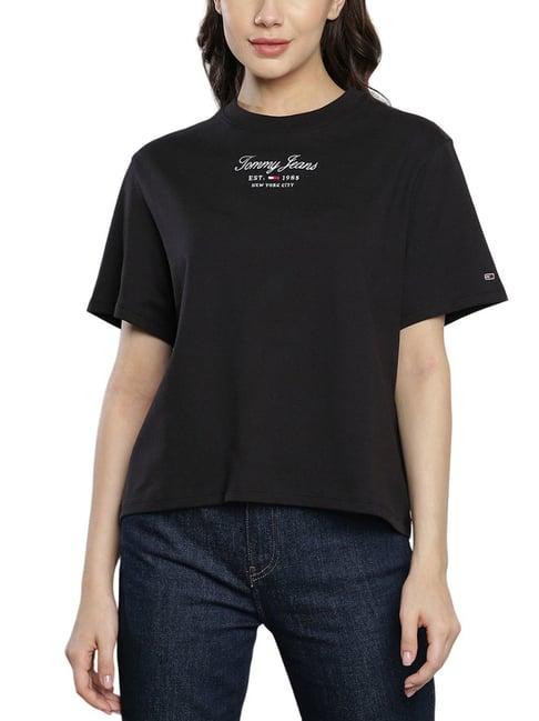 tommy hilfiger black embroidery classic fit t-shirt