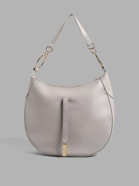 lov by westside grey flap accent handbag