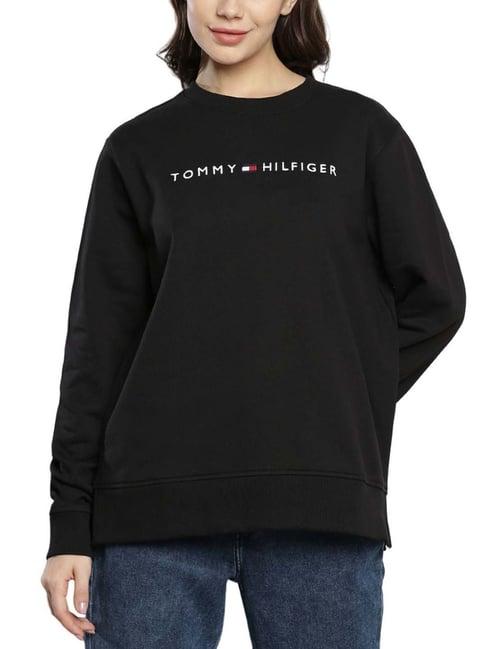 tommy hilfiger black embroidery regular fit sweatshirt