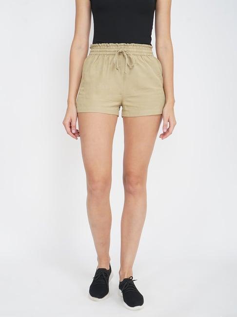 oxolloxo khaki regular fit shorts