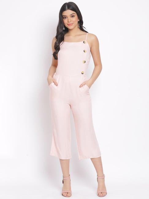 oxolloxo peach midi jumpsuit