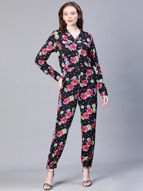 oxolloxo multicolor floral print jumpsuit