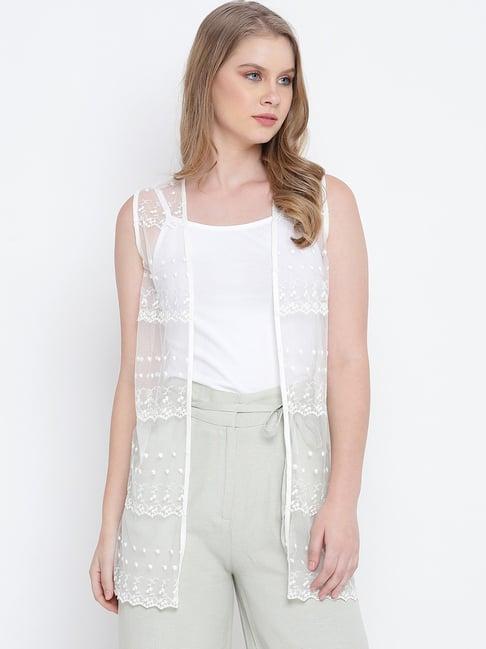 oxolloxo white self design shrug