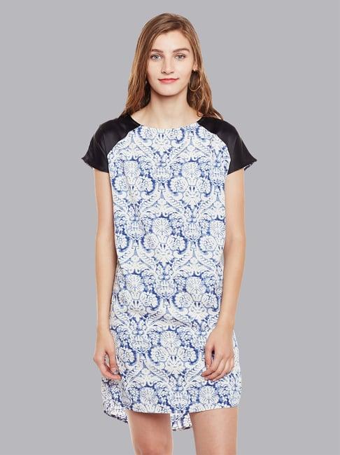 oxolloxo blue printed night dress