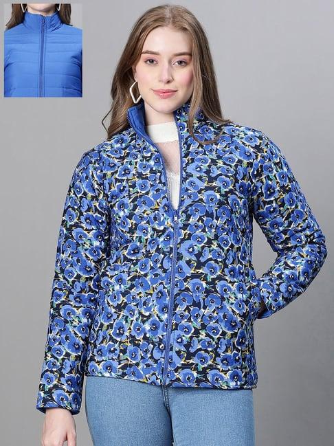 oxolloxo blue floral reversible jacket