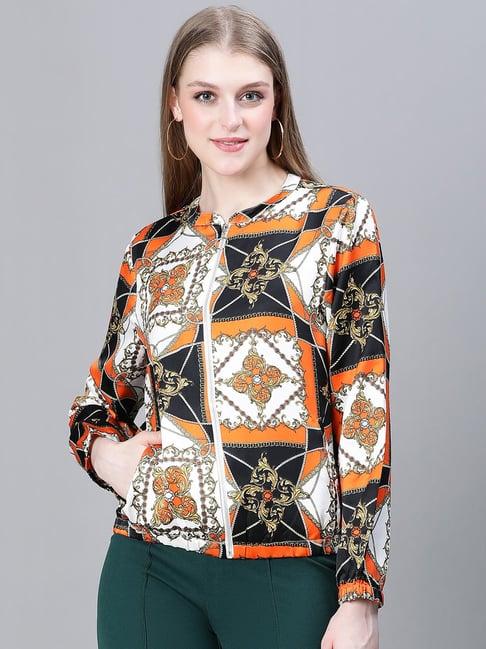 oxolloxo multicolor print bomber jacket