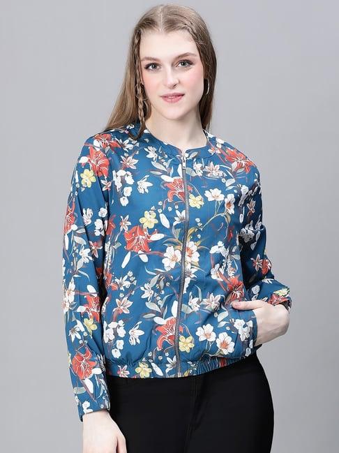 oxolloxo multicolor floral bomber jacket