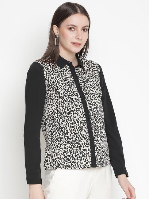 oxolloxo black printed shirt