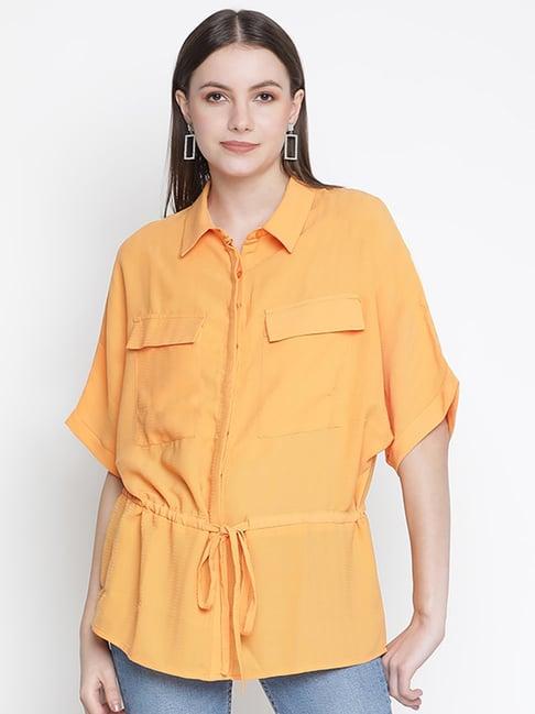 oxolloxo orange relaxed fit shirt