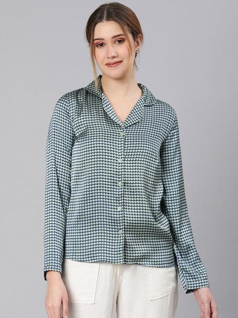 oxolloxo green printed shirt