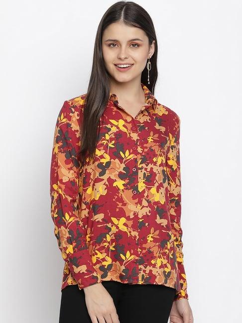 oxolloxo red floral print shirt