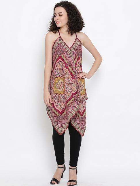 oxolloxo maroon printed tunic