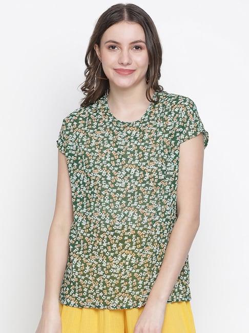 oxolloxo green floral print top