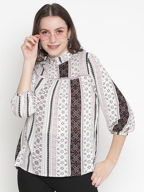 oxolloxo white printed top