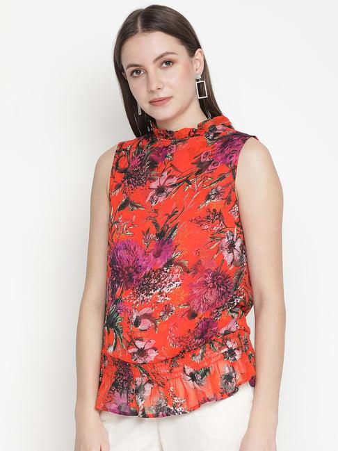 oxolloxo red floral print top