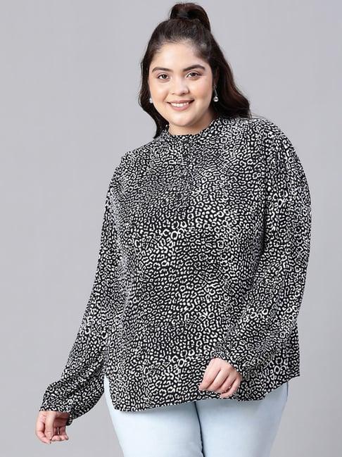 oxolloxo black & white printed top