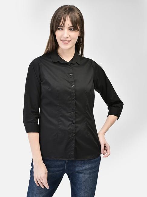 crimsoune club black slim fit shirt