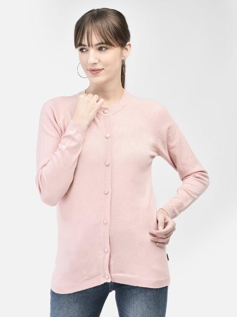 crimsoune club pink regular fit cardigan