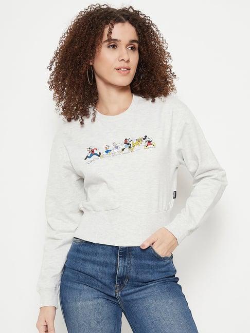 madame white printed sweatshirt