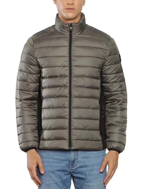 calvin klein jeans gunmetal regular fit quilted puffer jacket