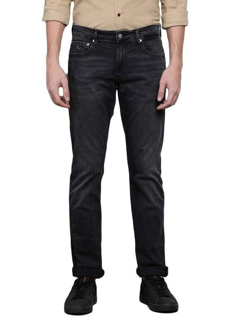 calvin klein jeans black cotton slim fit jeans