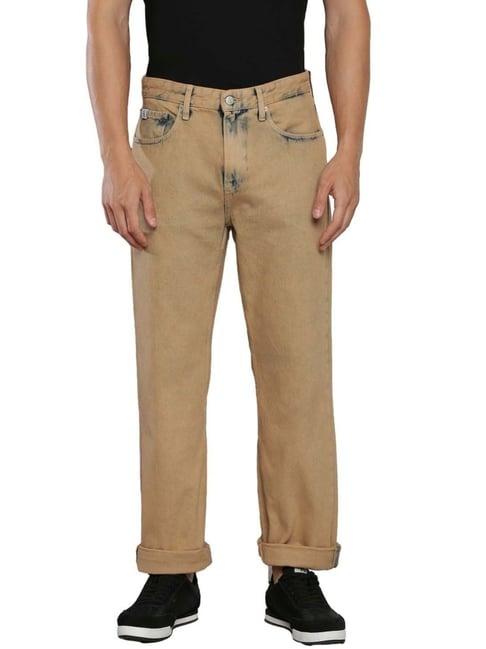 calvin klein jeans desert cotton straight fit jeans