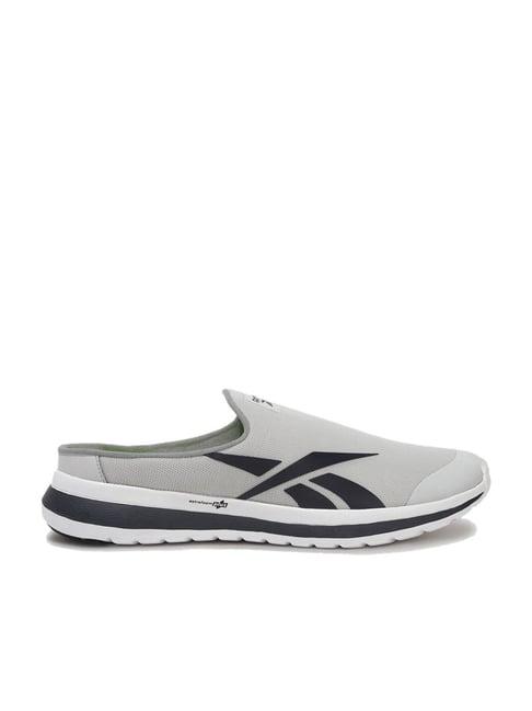 reebok men's grey mule shoes