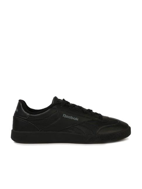 reebok men's smash edge black casual sneakers