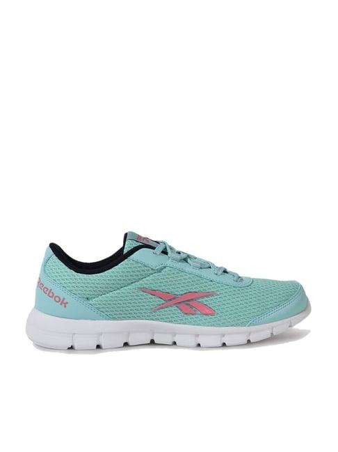 reebok women's bu sea green running shoes