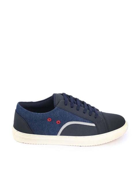 fausto men's navy casual sneakers