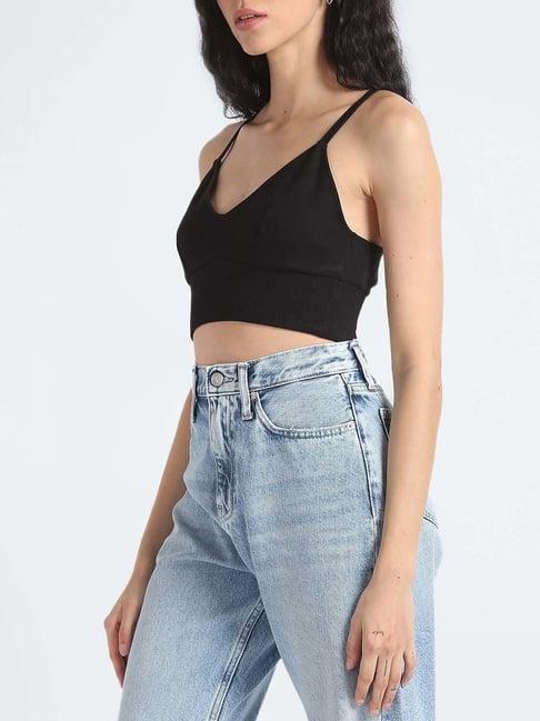 calvin klein black regular fit top