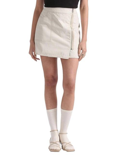 calvin klein eggshell regular fit skirt